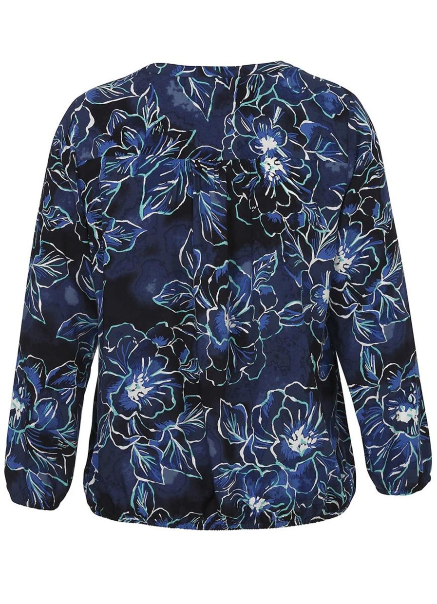 Blouses En Tunieken | Via Appia Due Via Appia Due Blouse 2411907 - 803 Marine Multi