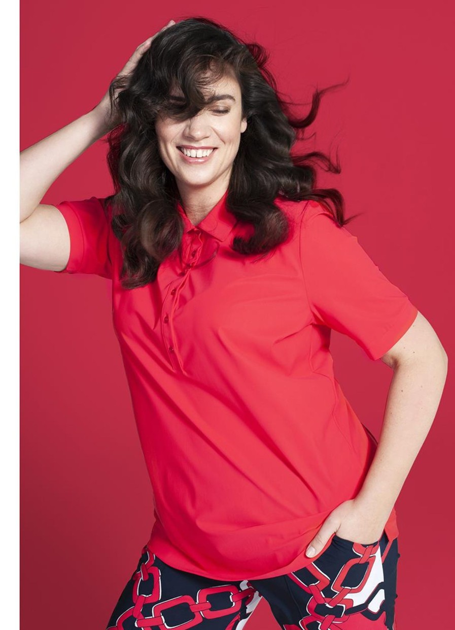 Plusbasics Basics | Plusbasics Plusbasics Polo Shirt Travel 10223172 - 027 Red