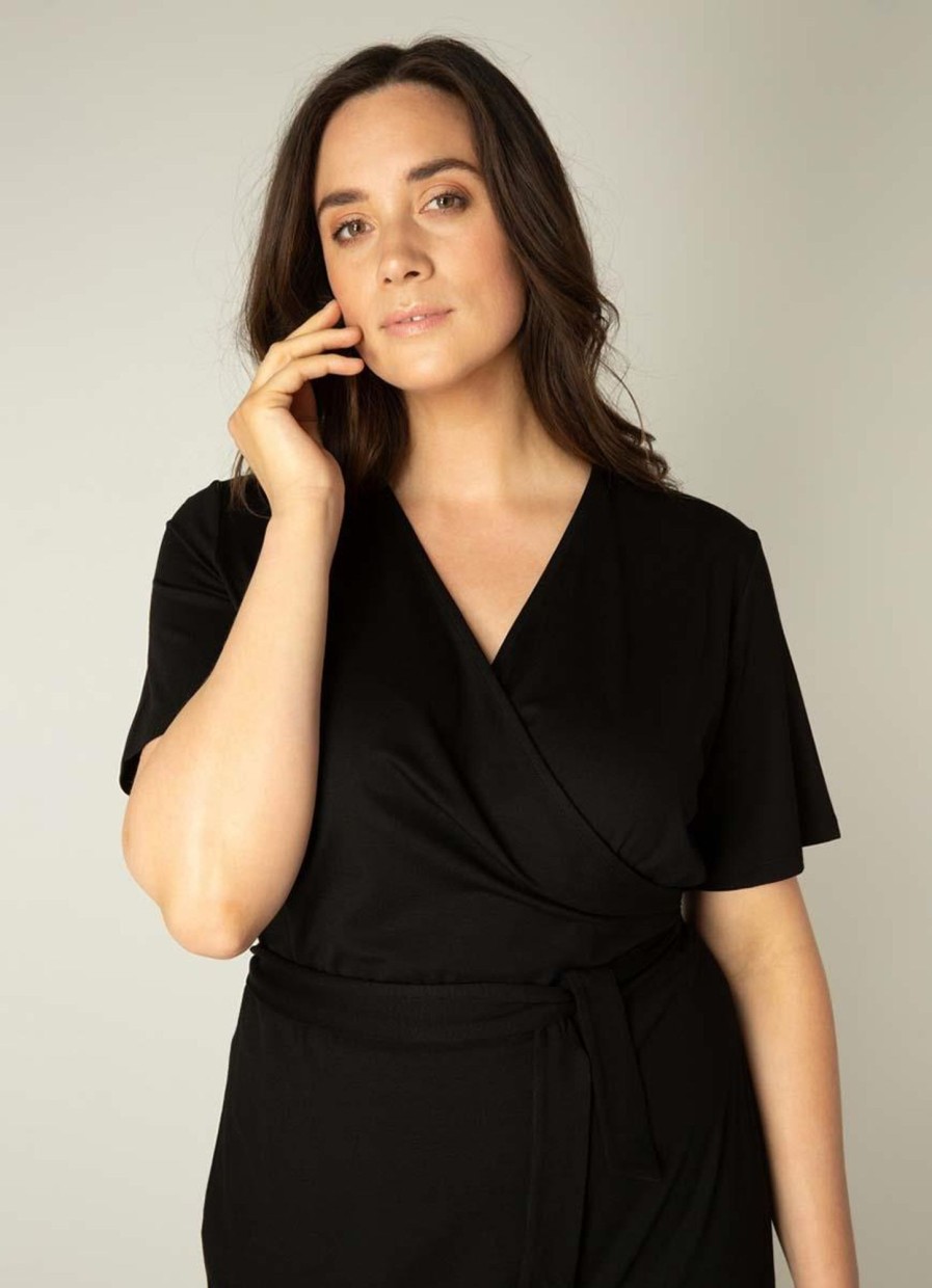 Base Level Curvy | Base Level Curvy Base Level Curvy Jurk Abbie 034 Black