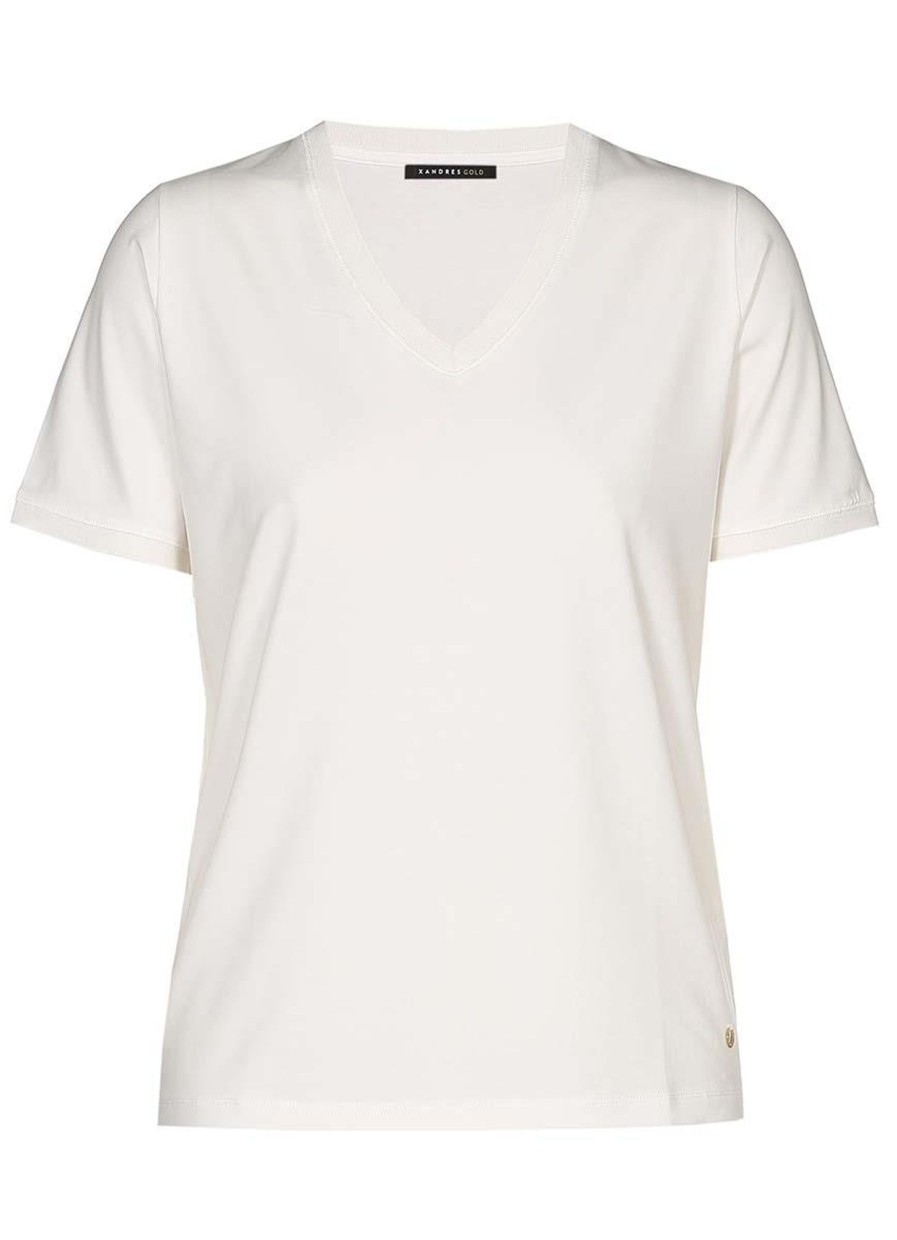 Xandres Gold Basics | Xandres Xandres Shirt Levina 99404 Ecru