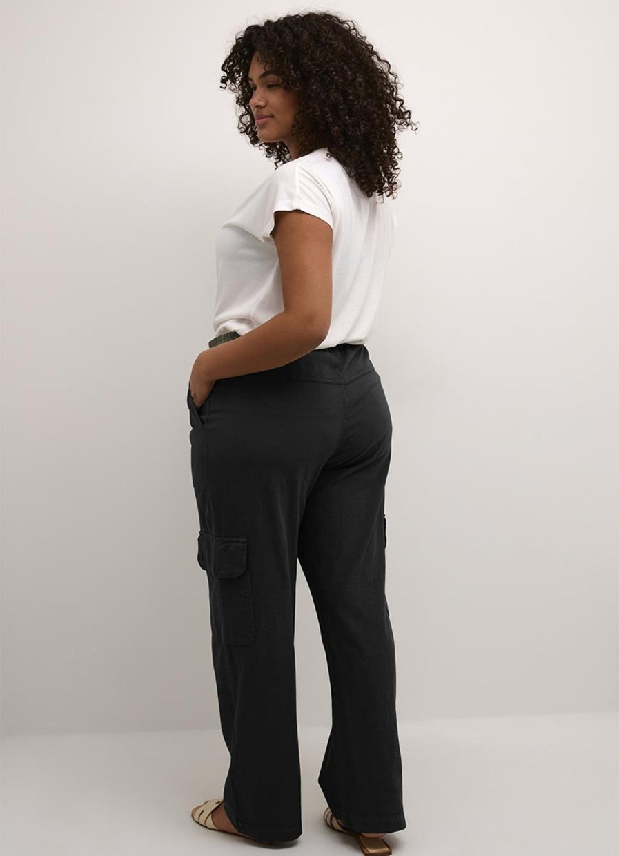 Kaffe Curve Basics | Kaffe Curve Kaffe Curve Cargo Pants Nana 1058211 - 100121 Black Deep