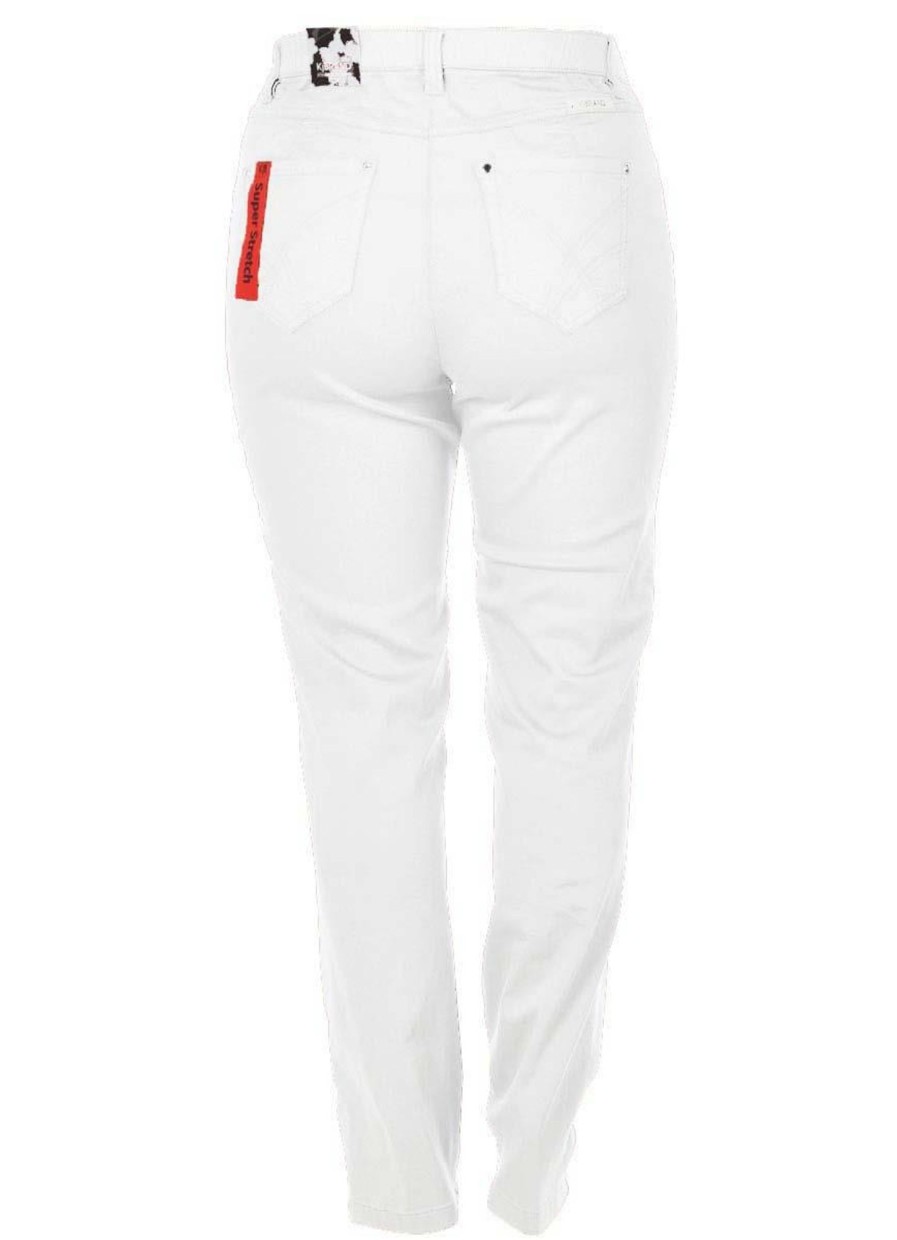 Kjmaatjemeer Basics Broeken | maatjemeer Kjbrand Jeans Betty 624618-6244-034 Wit