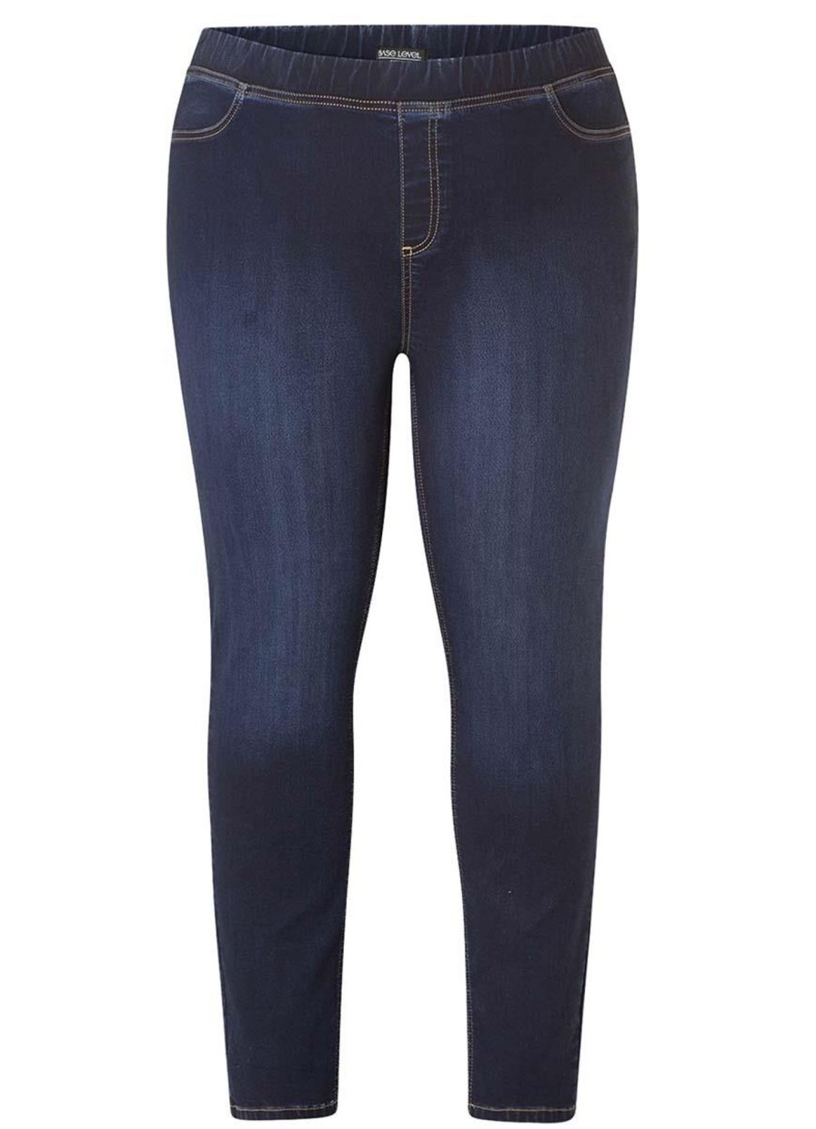 Base Level Curvy | Base Level Curvy Base Level Curvy Jegging Tessa 008 Denim Blue