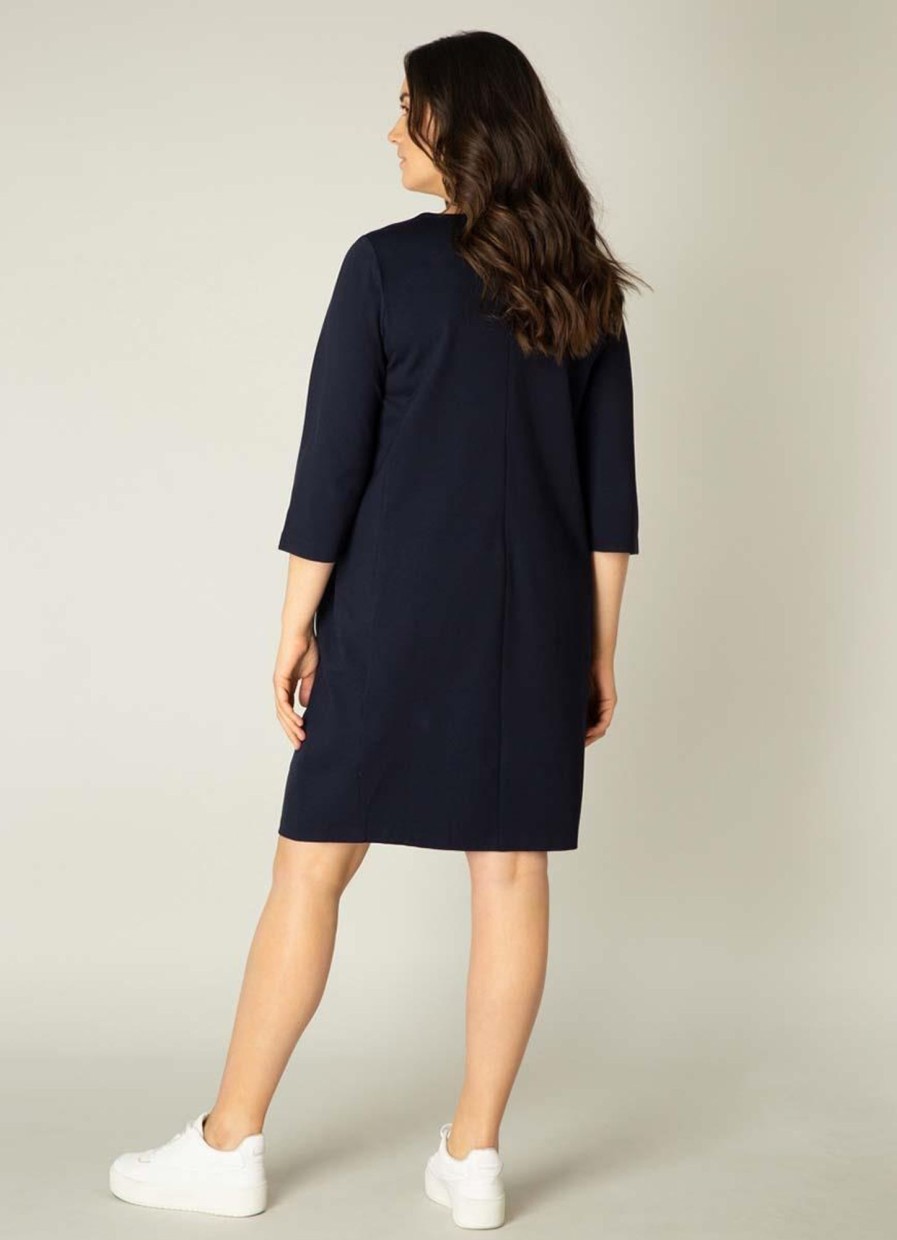 Base Level Curvy | Base Level Curvy Base Level Curvy Jurk Addy 019 Dark Blue