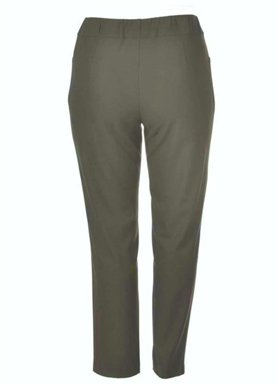 Mona Lisa Basics | maatjemeer Mona Lisa Pantalon Jana 139-08 Olijfgroen