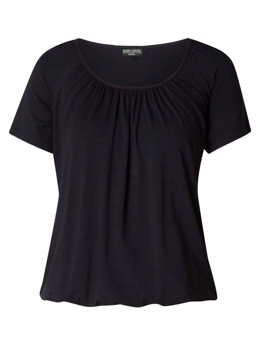 Shirts En Tops | Base Level Curvy Base Level Curvy Shirt Yoni 033 Dark Blue