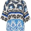 Blouses En Tunieken | Via Appia Due Via Appia Due Blouse 2412905 - 583 Zwart-Blauw-Wit