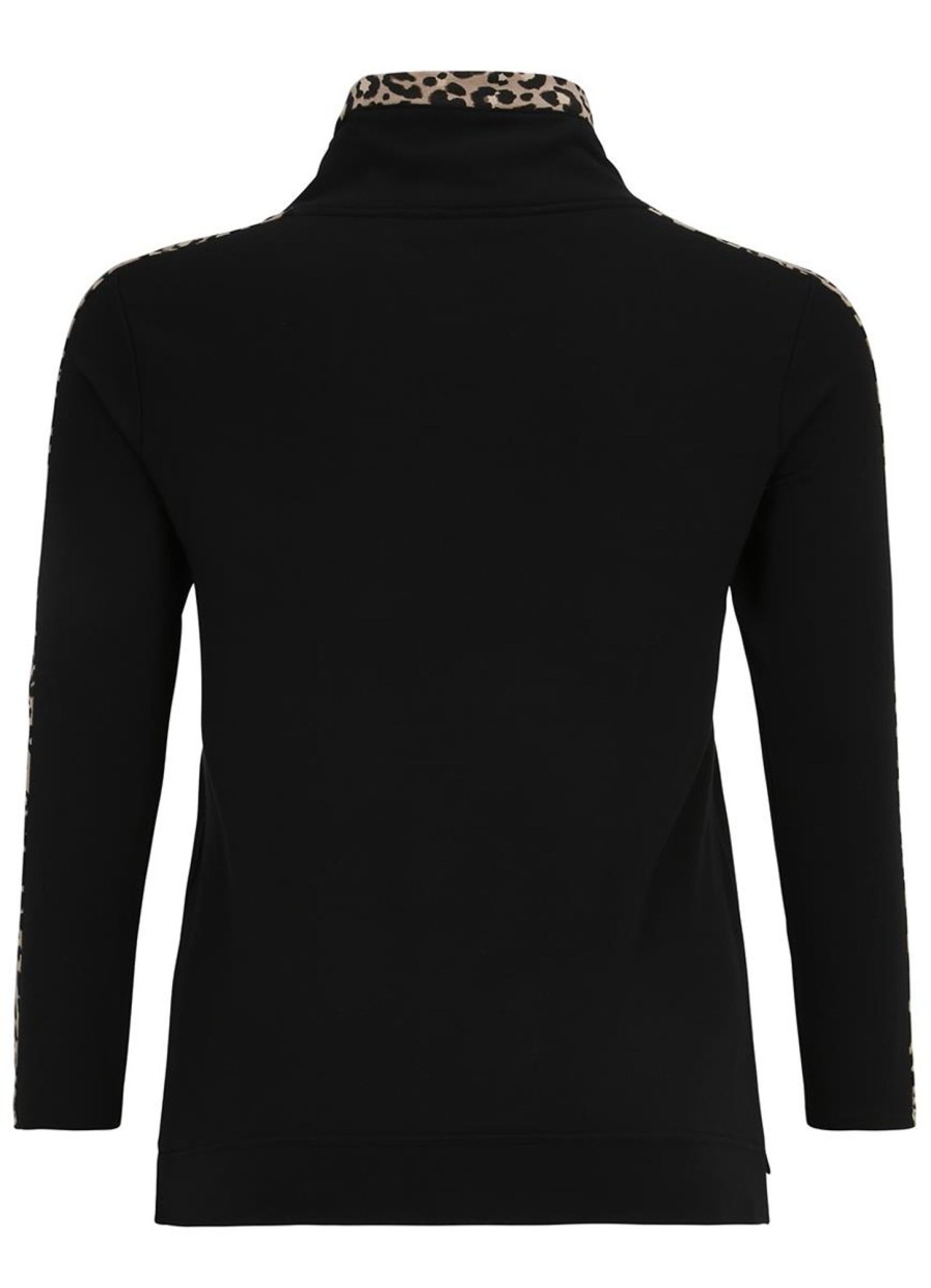 Truien En Vesten | Doris Streich Doris Streich Sweater 390169-82 Zwart Bruin