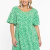 Blouses En Tunieken | Yoek Yoek Tunic Wide Bottom Green Leo My234010 - 240 Green Leo