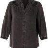 Blouses En Tunieken | Yesta Yesta Blouse Hadassa A004224 - 12060 Denim Washed Black