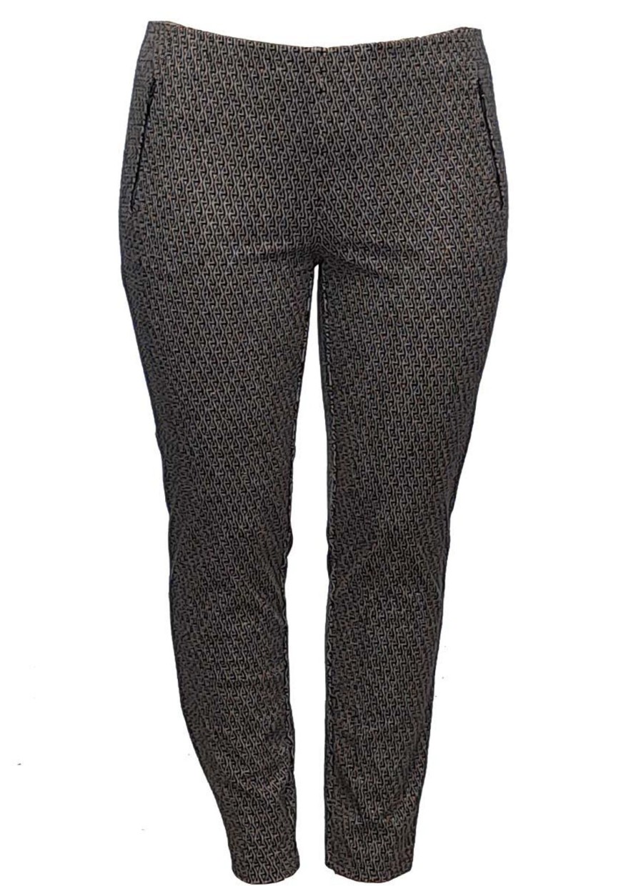 Broeken En Jeans | Stark Stark Broek Jacky Zip 3570-196 Zwart Zand