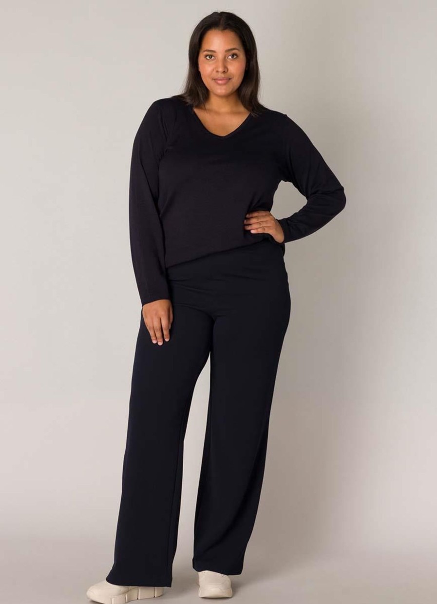 Base Level Curvy | Base Level Curvy Base Level Curvy Broek Arah 092 - 2010 Dark Blue