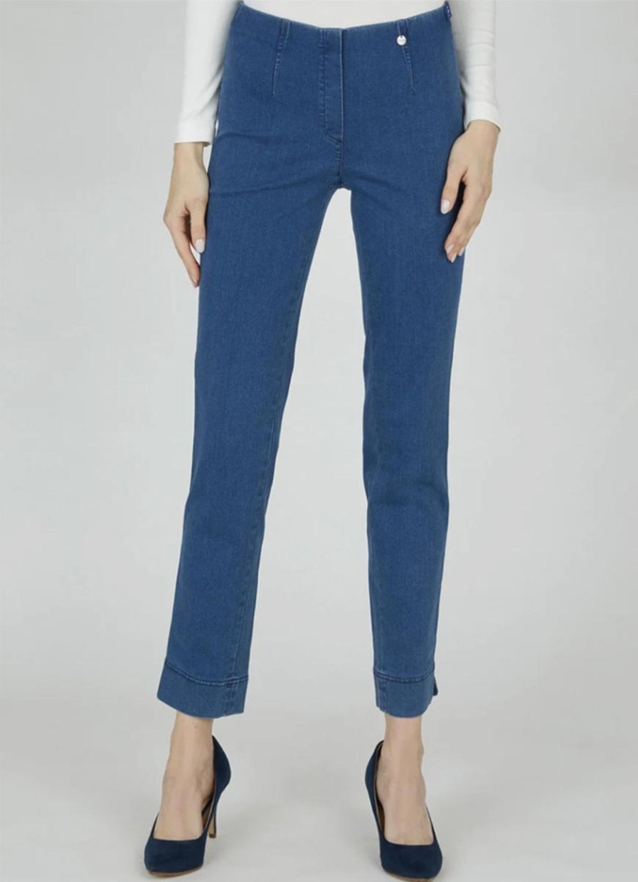 Robell Basics | Robell Robell Marie 51639-5448-64 Blue Denim