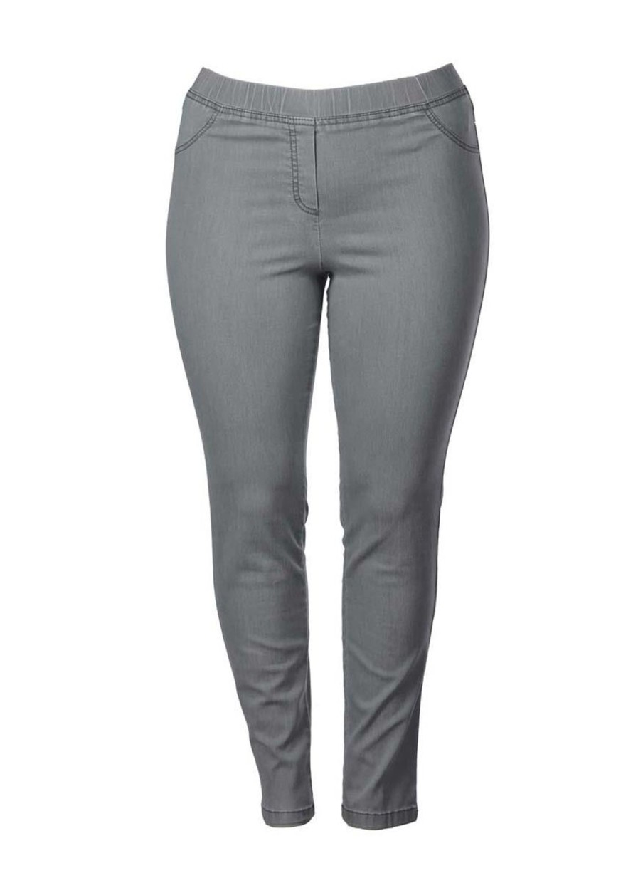 Kjmaatjemeer Basics Broeken | maatjemeer Kjbrand Jegging Jenny 23473-6244-703 Grijs