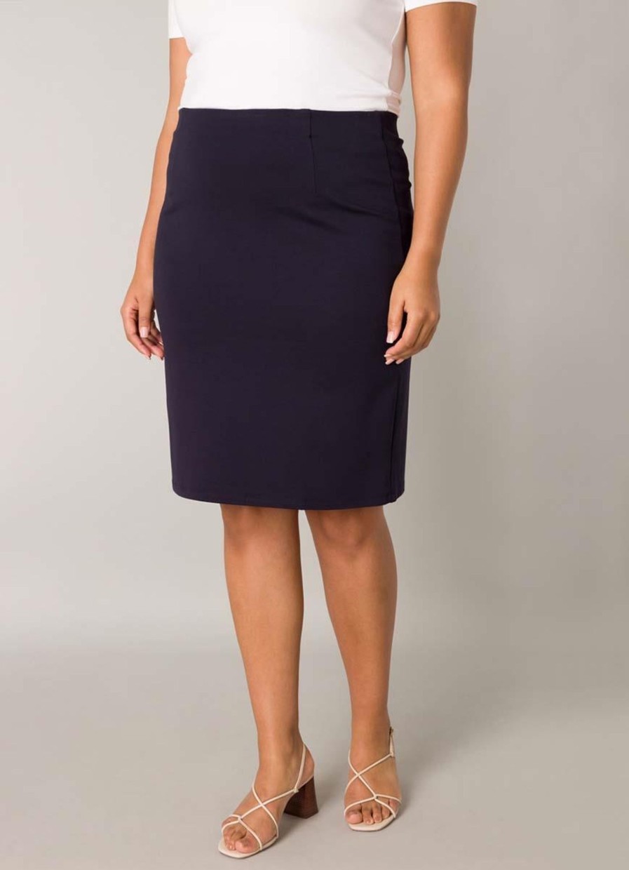 Jurken En Rokken | Base Level Curvy Base Level Curvy Rok Amily 7000015 - 2010 Dark Blue