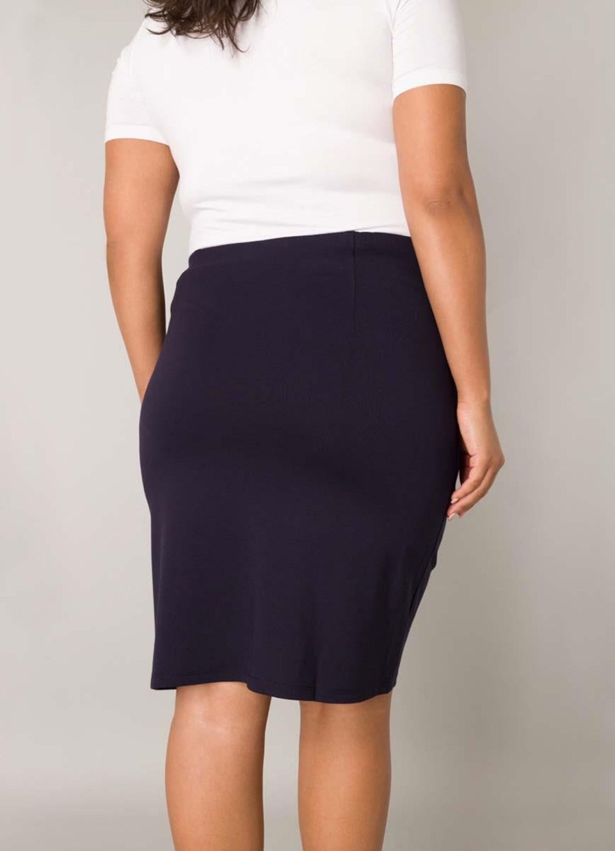 Jurken En Rokken | Base Level Curvy Base Level Curvy Rok Amily 7000015 - 2010 Dark Blue