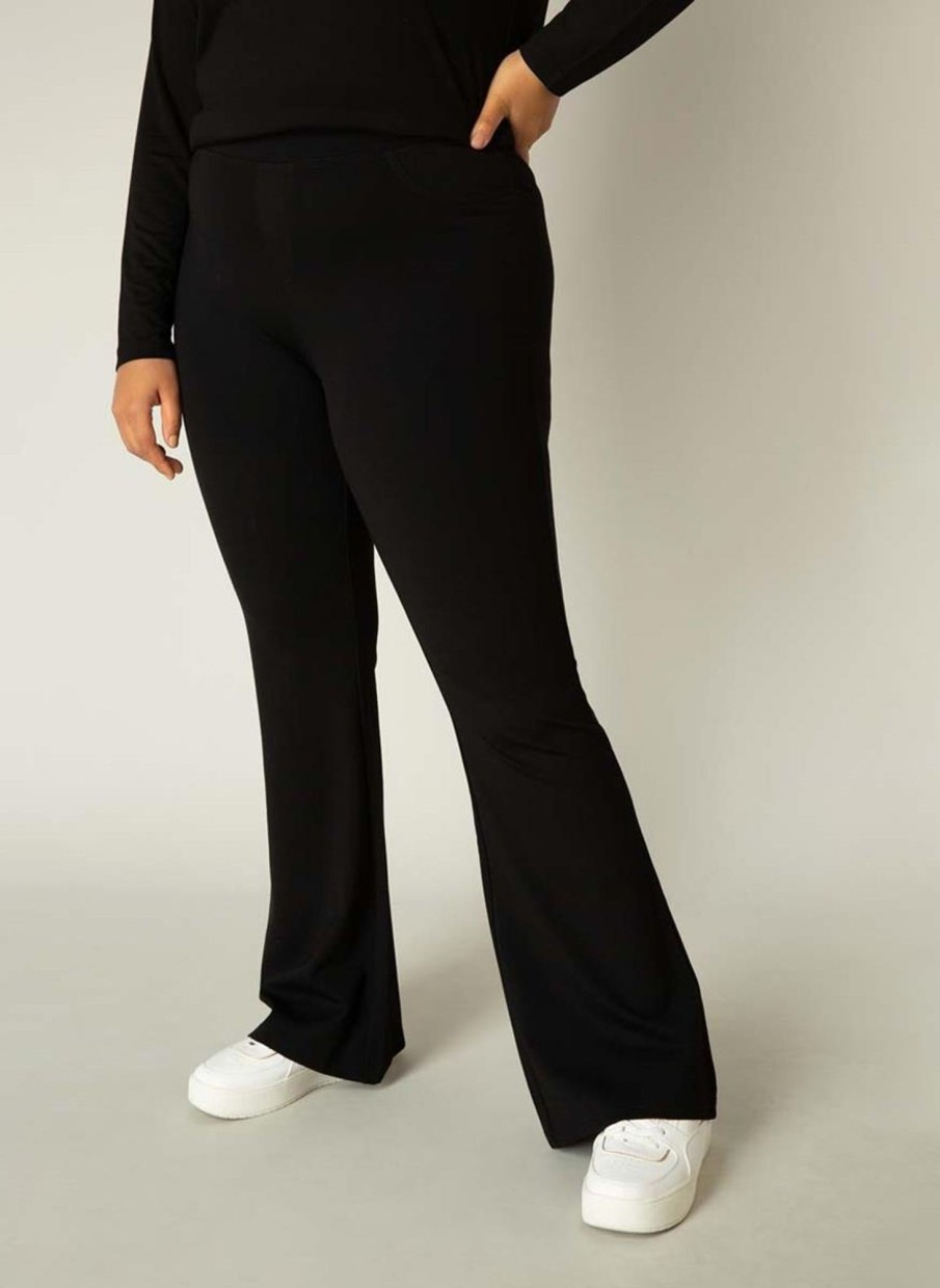 Base Level Curvy | Base Level Curvy Base Level Curvy Broek Allie 011 Black