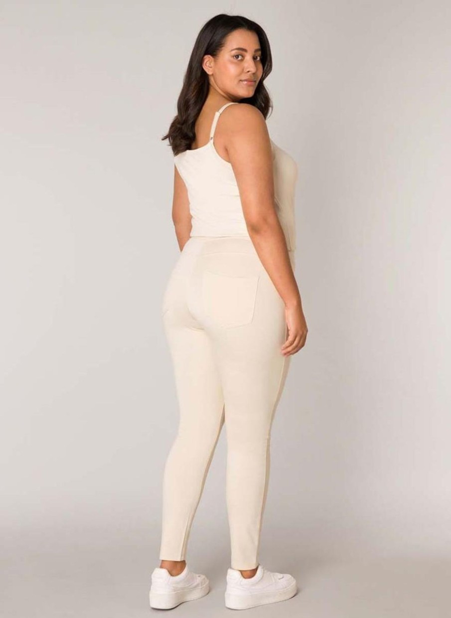 Base Level Curvy | Base Level Curvy Base Level Curvy Tregging Arnika 005 Light Beige