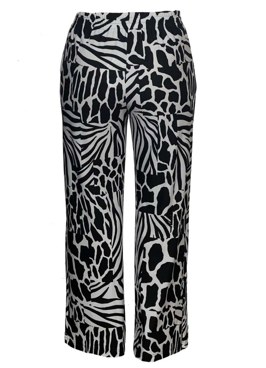 Broeken En Jeans | Georgedé Georgede Pantalon Calvi Jersey M42801 - P1207 Safari