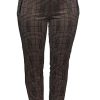 Broeken En Jeans | Stark Stark Broek Jacky Zip 7159-284-236 Bruin,Zwart Geruit