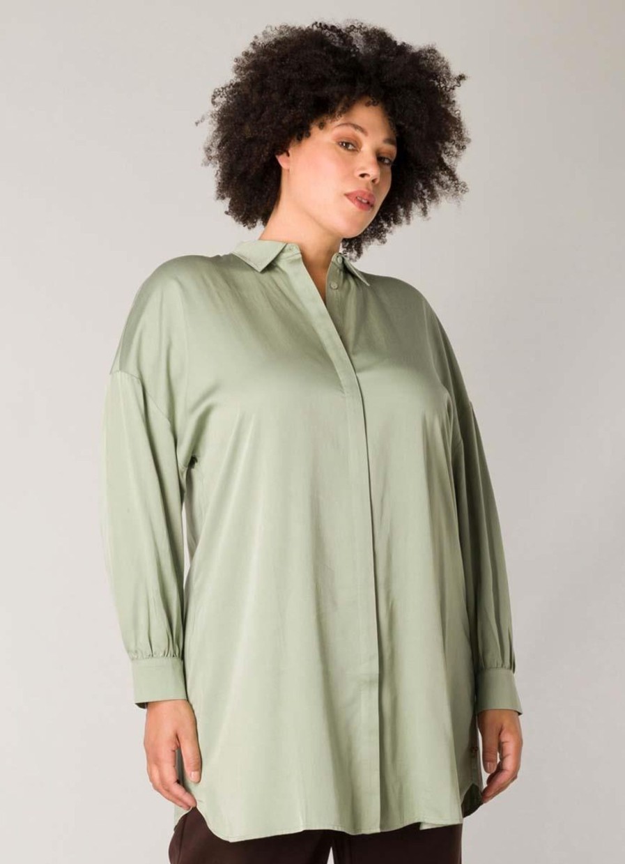 Blouses En Tunieken | Yesta Yesta Blouse Ruby A004065 - Grey Olive