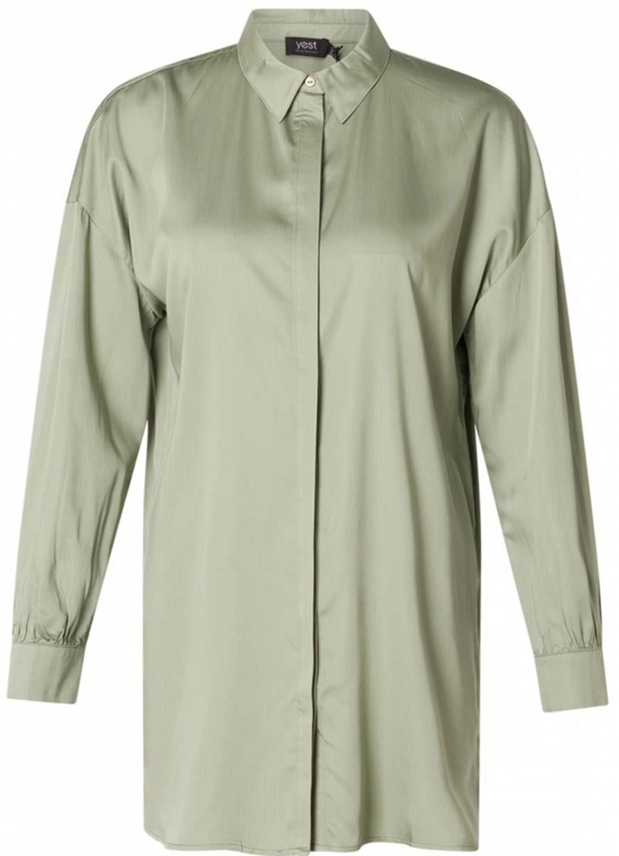 Blouses En Tunieken | Yesta Yesta Blouse Ruby A004065 - Grey Olive