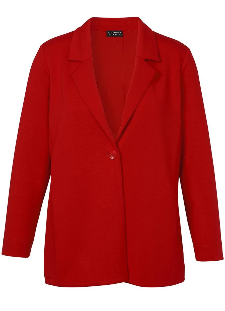 Jassen En Jacks | Via Appia Due Via Appia Due Blazer 2411733 - 350 Rood