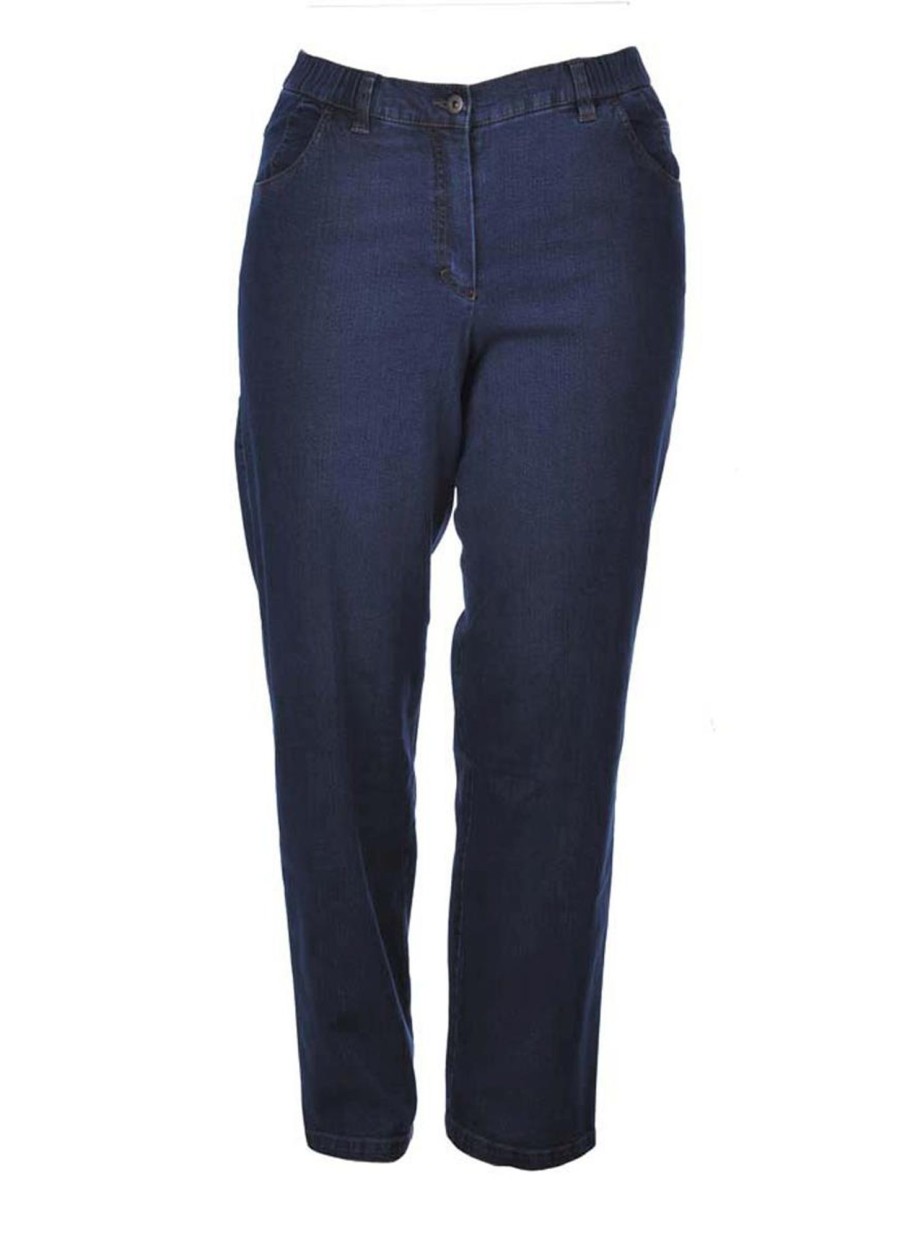 Kjmaatjemeer Basics Broeken | maatjemeer Kjbrand Broek Babsie 23020-6020-606 Donker Blauw