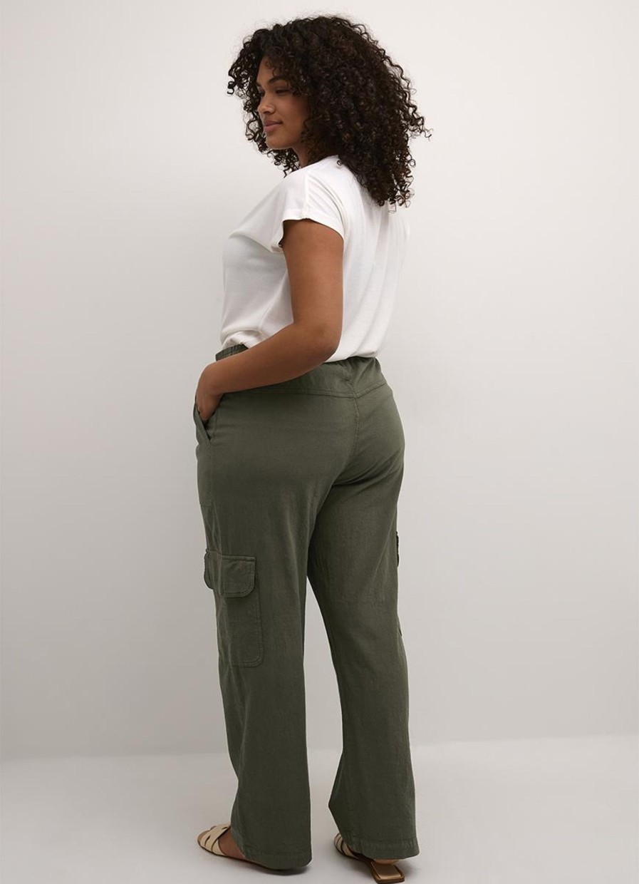 Kaffe Curve Basics | Kaffe Curve Kaffe Curve Cargo Pants Nana 1058211 - 190511 Grape Leaf