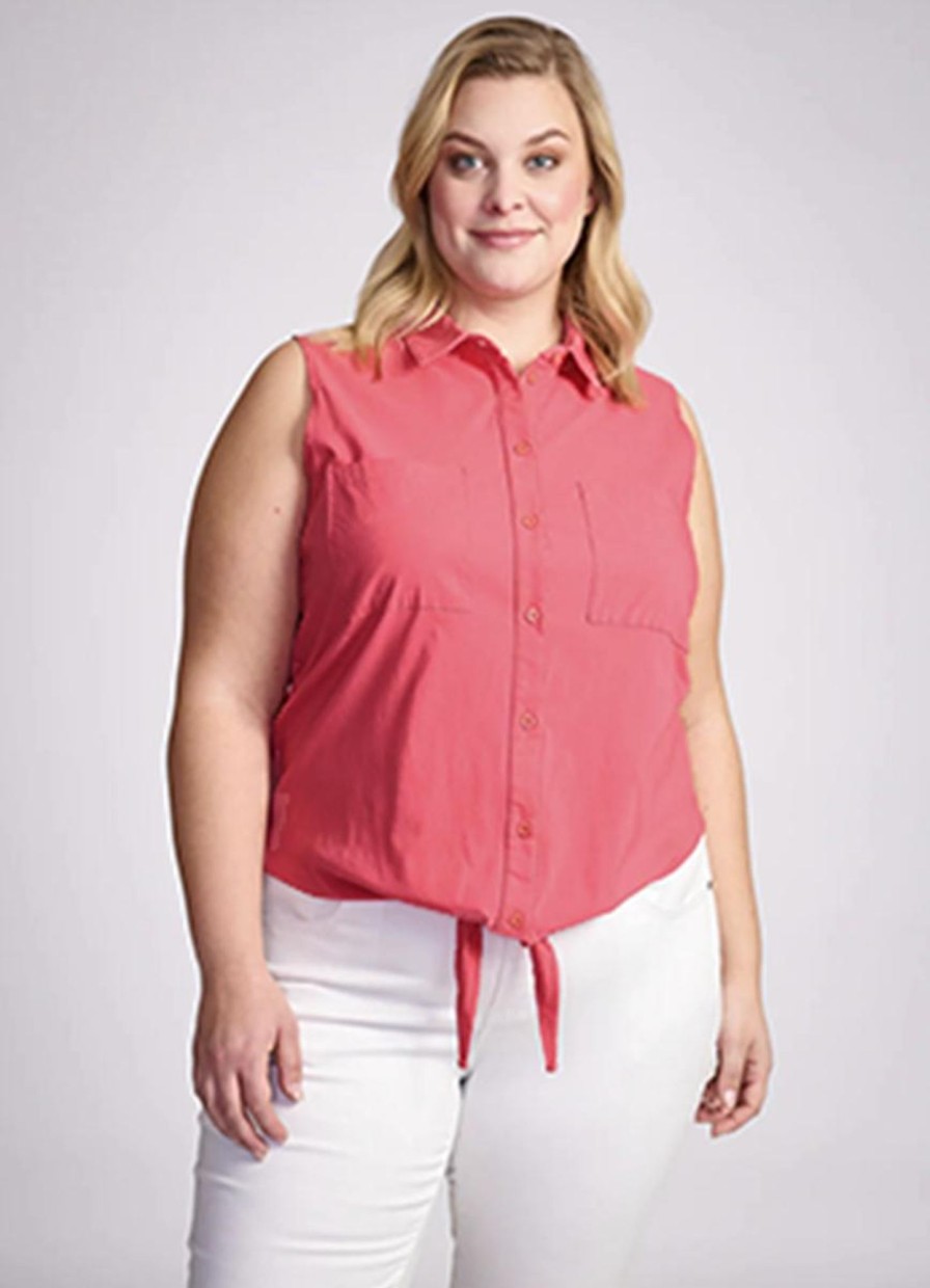 Blouses En Tunieken | Exxcellent Exxcellent Blouse Ciara 23Zfqe06 - 307 Geranium