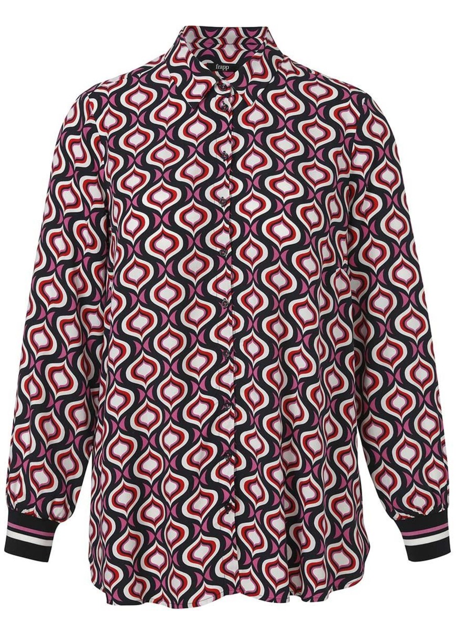 Blouses En Tunieken | Frapp Frapp Blouse 2451999 - 657 Roze-Marine Multi