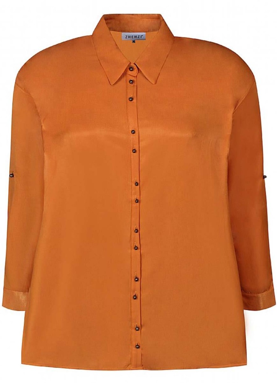 Blouses En Tunieken | Zhenzi Zhenzi Blouse Legacy 2808254 - 2388 Apricot Orange