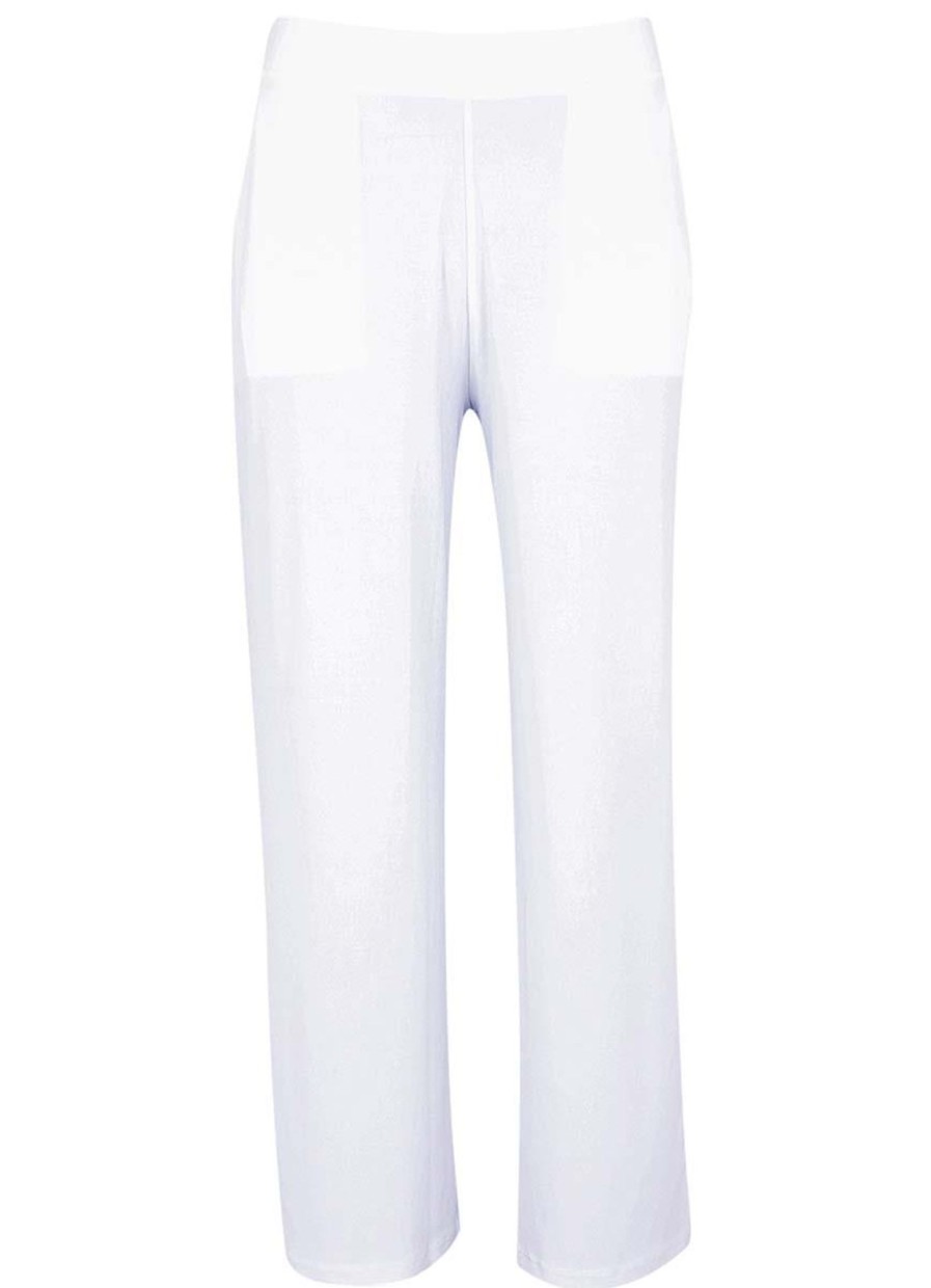 Yoek Basics | Yoek Yoek Trousers Loose Fit Dolce B5530 - 202 Ecru