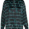 Blouses En Tunieken | Xandres Xandres Blouse Himia 61067-01 - 0045 Black Dark Aqua