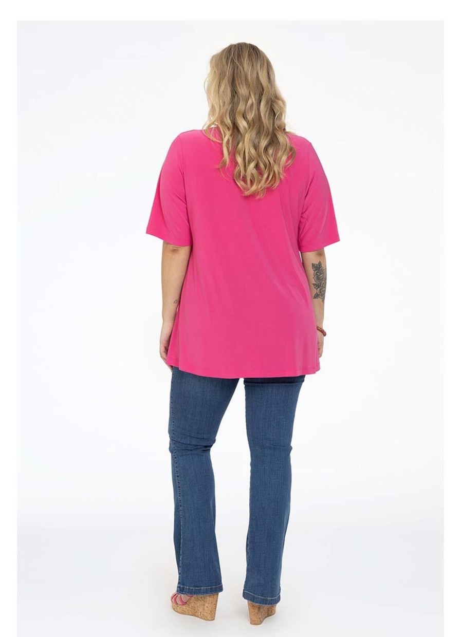 Yoek Basics | maatjemeer Yoek Tuniek Flare Dolce B4027-265 Pink