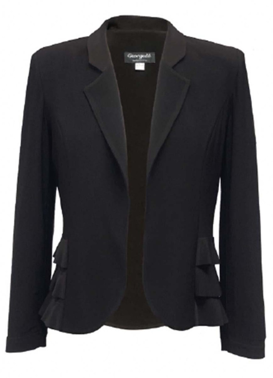 Blazers | Georgedé Georgede Blazer Munich Jersey Unie M23012U - Noir P100 Black