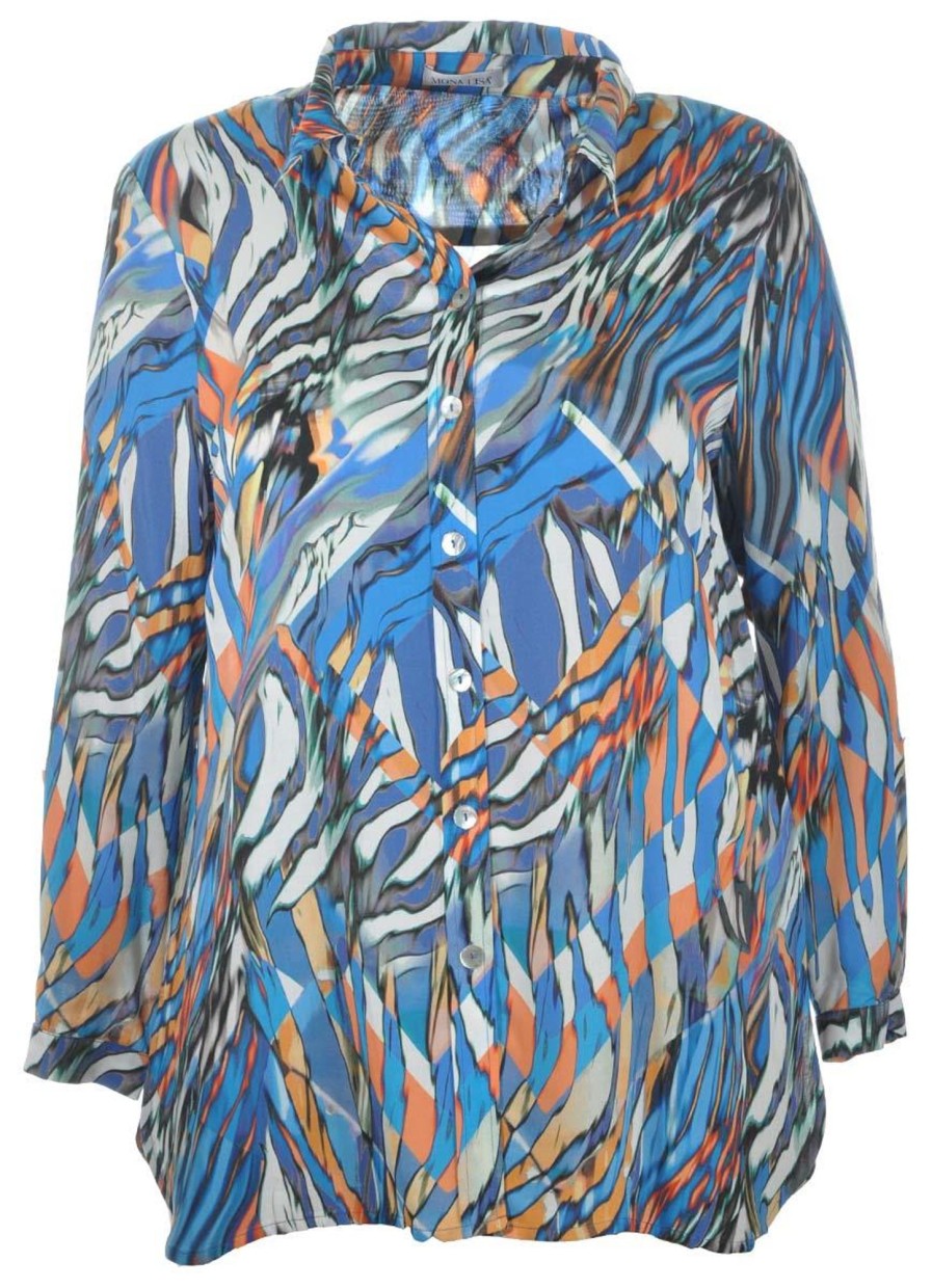 Blouses En Tunieken | Mona Lisa Mona Lisa Shirt 564-33-10 Multicolor