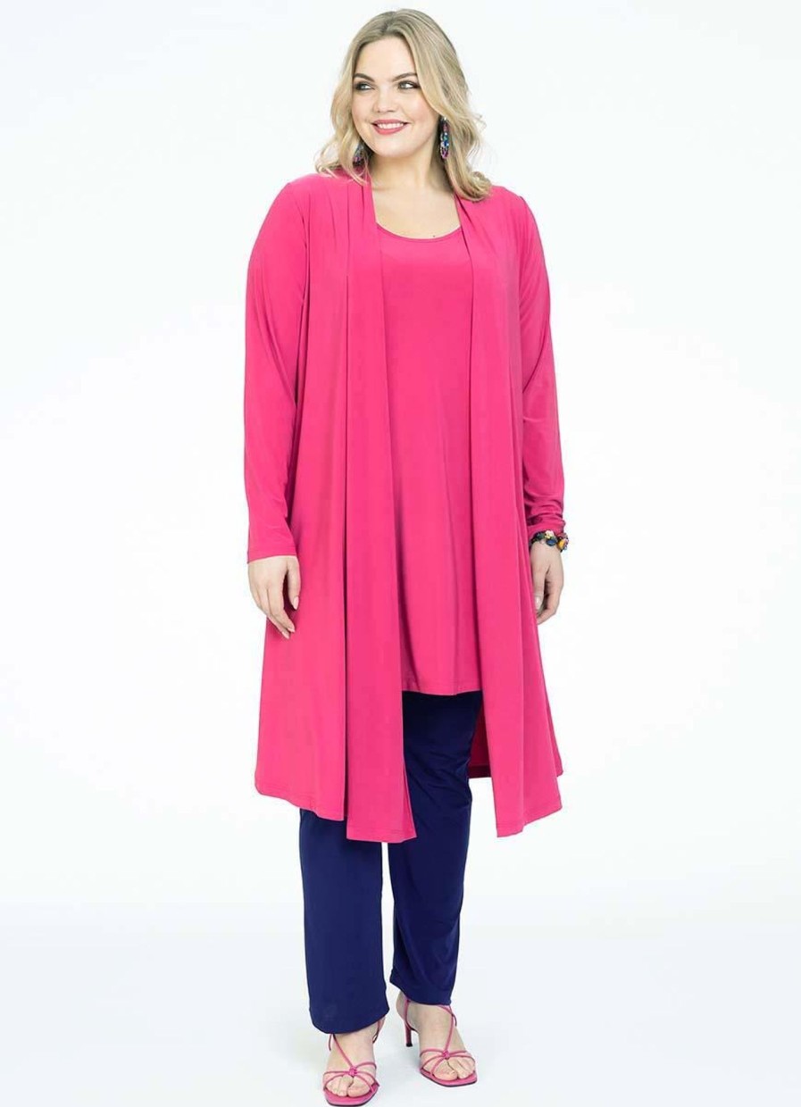 Yoek Basics | maatjemeer Yoek Vest Dolce Pleated B2572-265 Pink