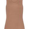 Ondermode | Rj Bodywear Rj Bodywear Hemd Pure Color 32-013-217 - Cappuccino