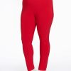 Yoek Basics | maatjemeer Yoek Loretta'S Xtra Slim Fit Tregging Dolce Rood L955585