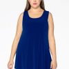 Yoek Basics | Yoek Yoek Singlet Flare Dolce B4082- 232 Kobalt