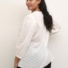 Blouses En Tunieken | Kaffe Curve Kaffe Curve Blouse Jolana 10582206 - 110602 Chalk