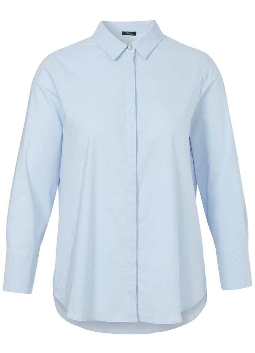 Blouses En Tunieken | Frapp Frapp Blouse 2461670 - 884 Licht Blauw