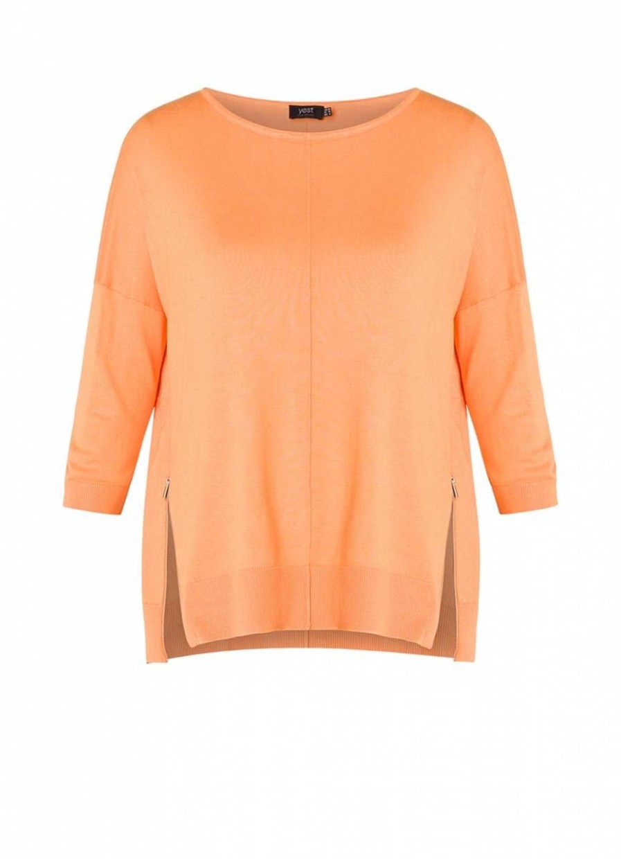 Truien En Vesten | Yesta Yesta Trui Hillie A003558 - 5030 Tangerine